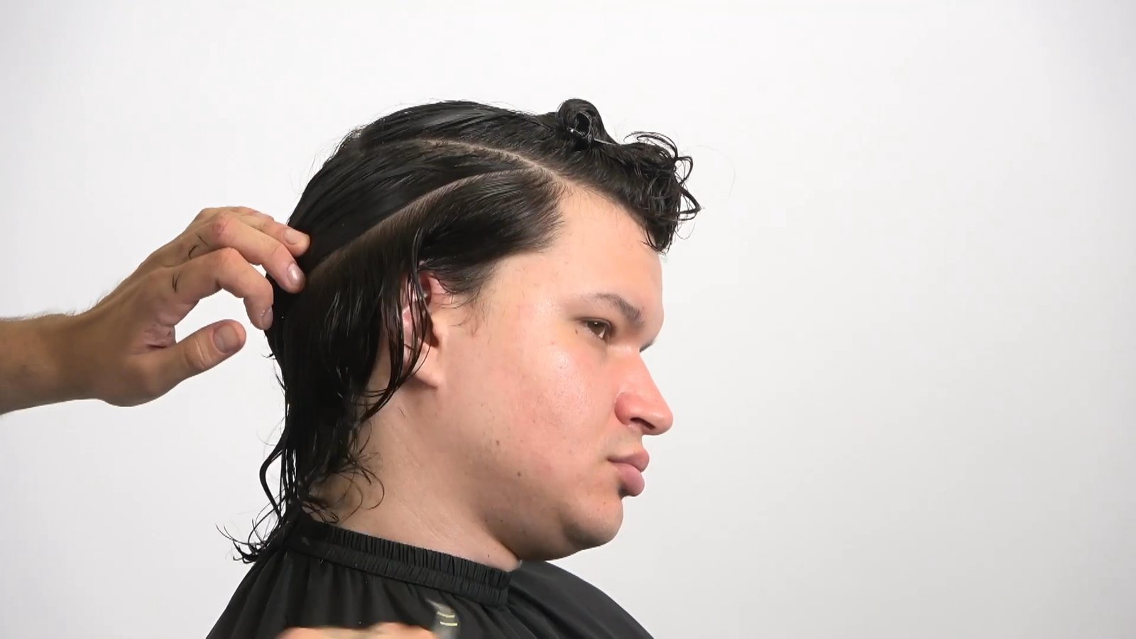 Kręcony Mullet z dyskonekcją